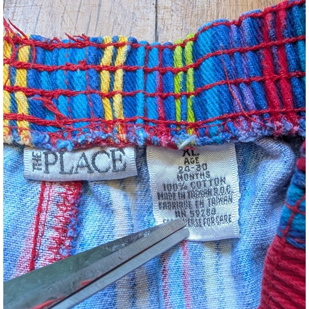 Vintage Children's Place Rainbow Striped Bubble Pants Unisex Girls Boys Size... - Picture 2 of 3